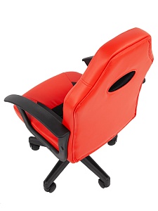Детское компьютерное кресло CHAIRMAN KIDS 111, экокожа, красный/черный